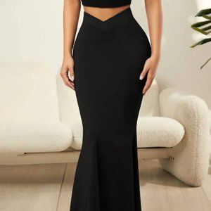 SHEIN Black Maxi Skirt